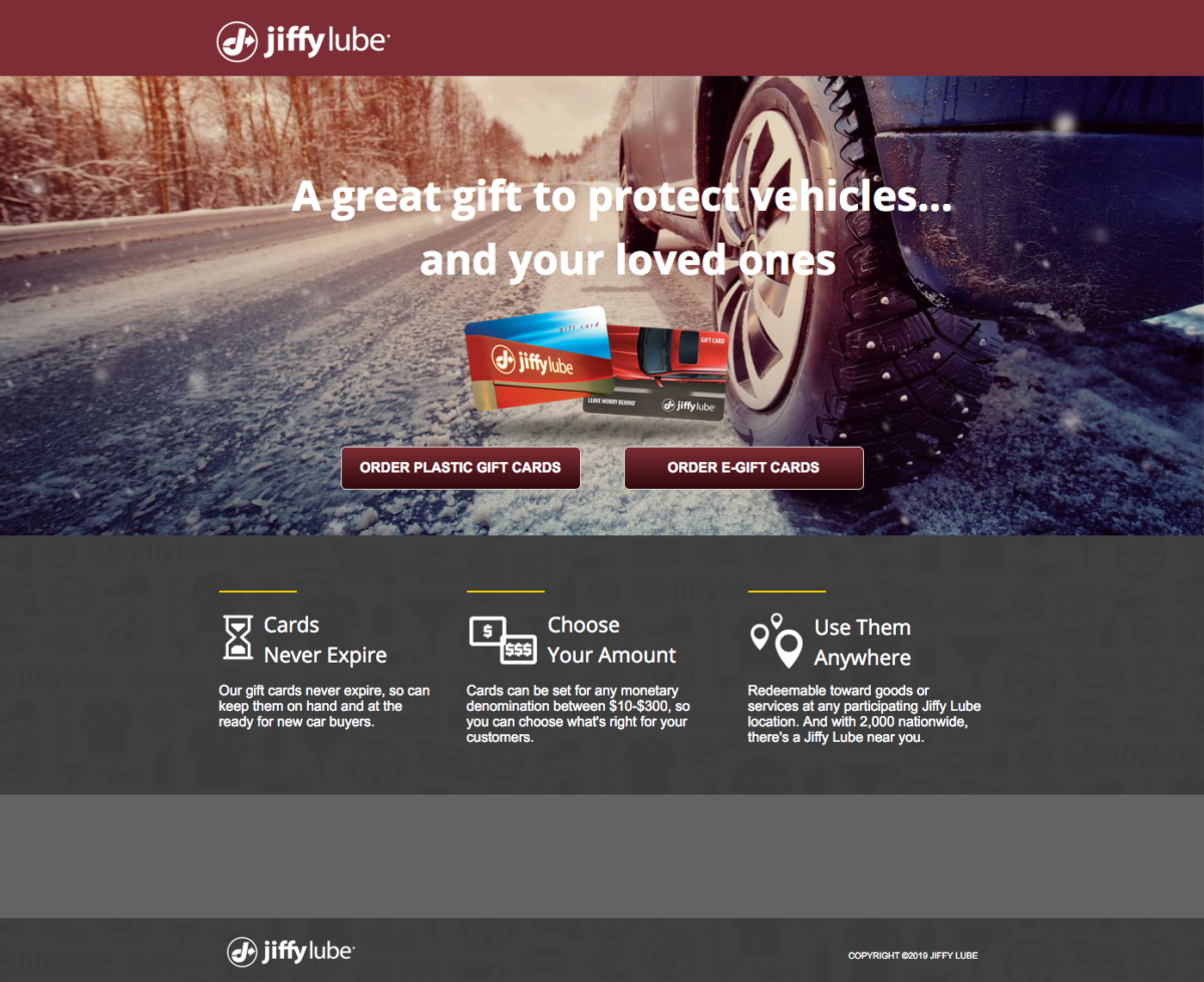 Gift Cards for the Holidays Jiffy Lube 2020 04 08 15 09 39 Stoner 