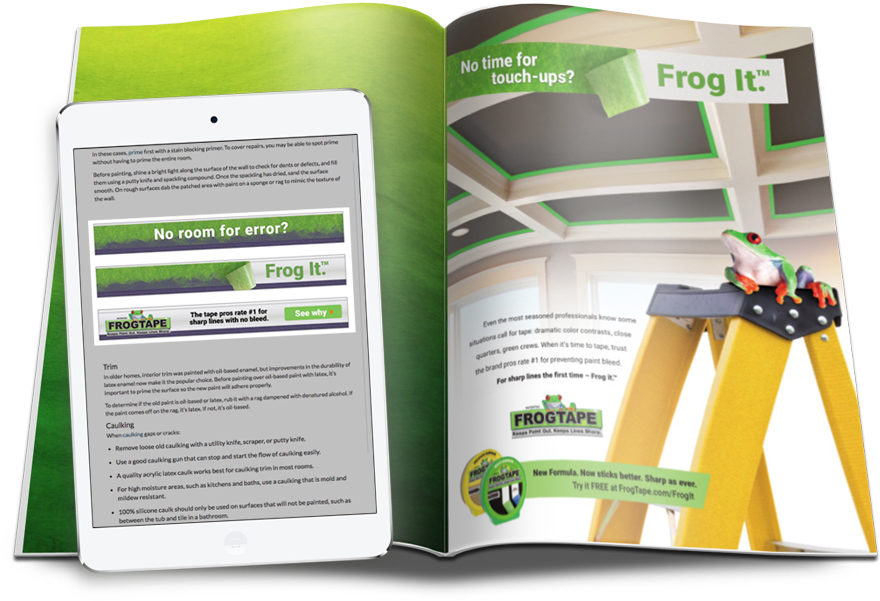 FrogTape contractor advertising